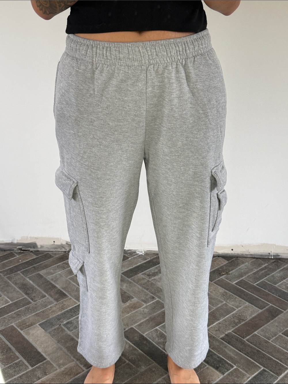 Garage Light Gray Cargo Joggers